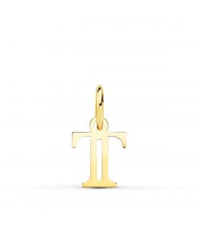Pendentif initiale en or 18 carats T