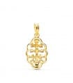 Pendentif Croix Caravaca Or 18K 18 mm Entouré