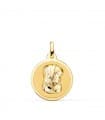 Médaille 18k 18mm Vierge en prière Brillante