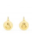 Skapulier-Medaille Madonna Karmel/ Herz Jesu 18K P5003-012