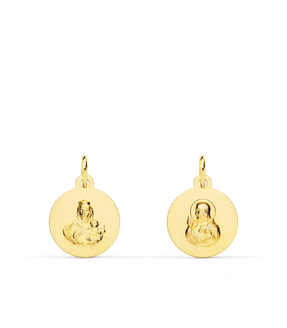 Scapolare del Carmelo Oro 18Kt 12 mm satinato
