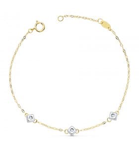 Bracelet Diamants Chérie Or 18K 0.045 Ct.
