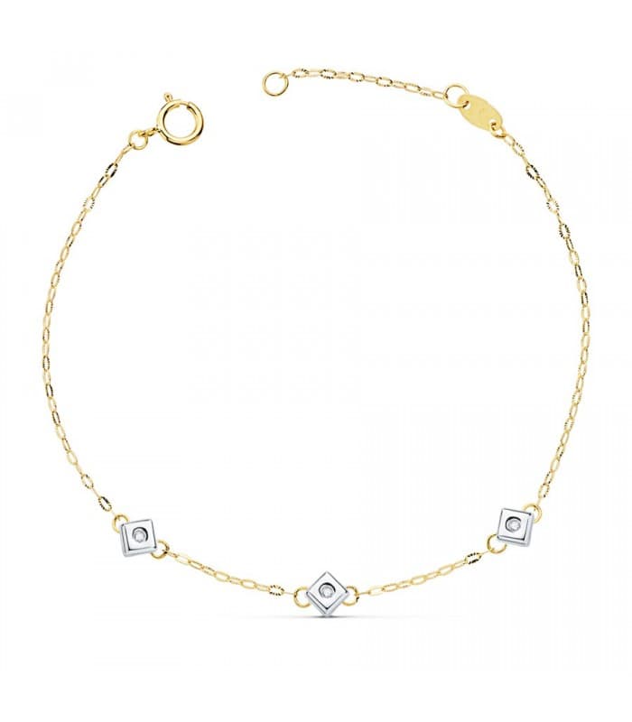 Bracelet Diamants Chérie Or 18K 0.045 Ct.