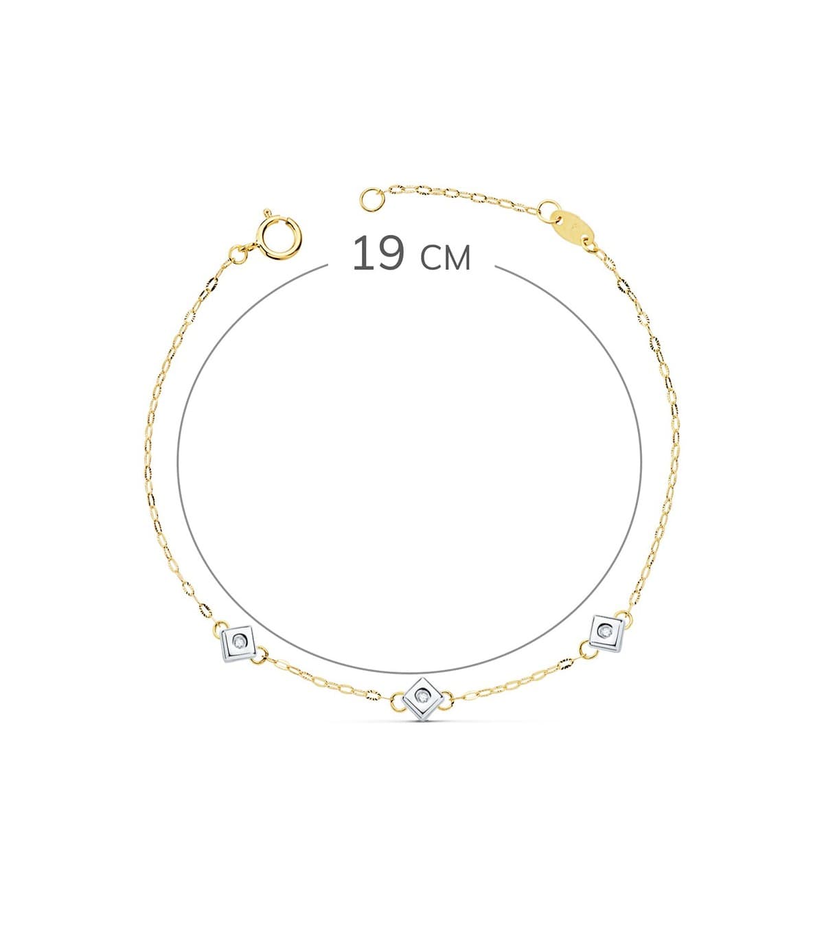 Pulsera Diamantes Delicia Oro 18K 0.045 Qtes.