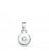 Colgante Chatón Diamante 0.035 Qtes. OB 18K. Colgante de oro para mujer. Diamante pureza SI.
