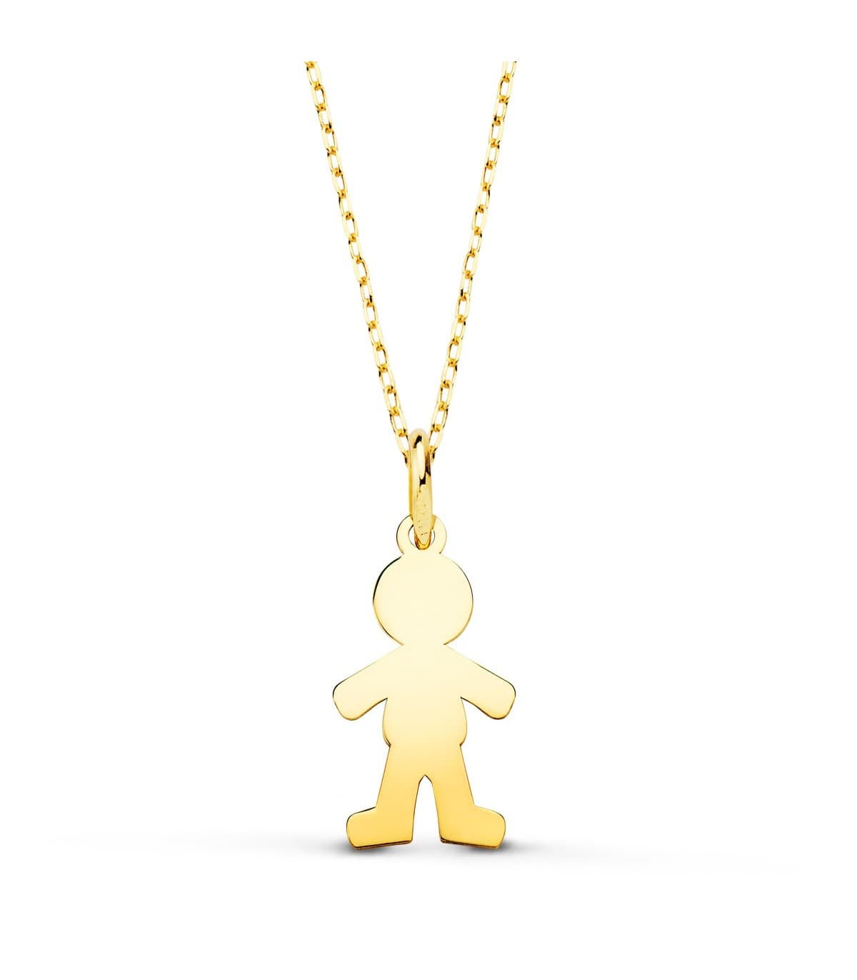 Collar personalizado silueta niño Oro 18K colgante mama, regalos para el dia de la madre