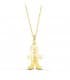 Collar personalizado silueta niño Oro 18K colgante mama, regalos para el dia de la madre