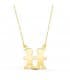 Collar personalizado silueta niños Oro 18K colgante mama, regalos para el dia de la madre
