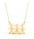 Collier personnalisable silhouette garçons et fille Or 18K