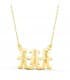 Collier personnalisable silhouette garçons et fille Or 18K
