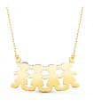 Halskette mit Gravur Kindernamen DA14632-0000 Familienkette 18K Gold