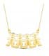 Collar personalizado silueta 4 niñas Oro 18K colgante mama, regalos para el dia de la madre