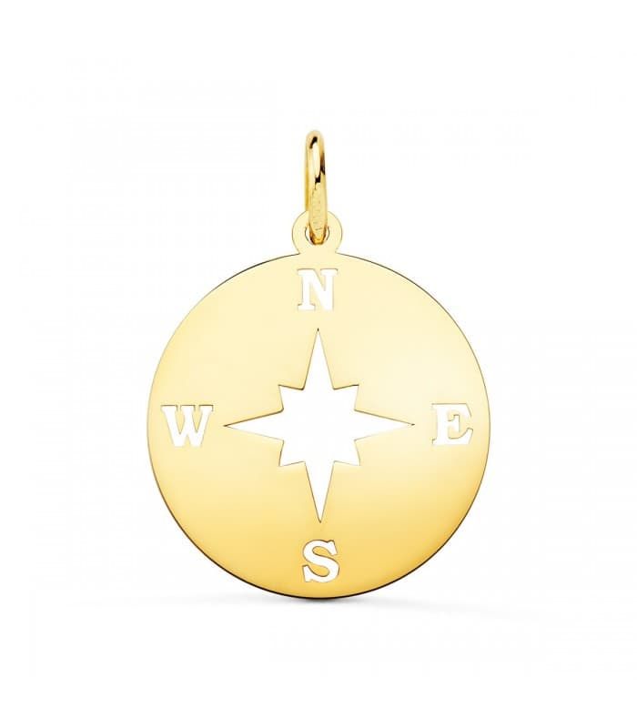 Pendentif Rose des Vents Or 18K 18mm