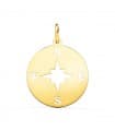 Ciondolo Rosa dei Venti oro 18kt 18mm