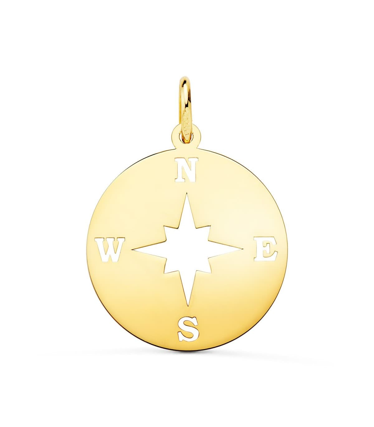Pendentif Rose des Vents Or 18K 18mm