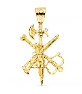 Christ Légion Grand Or Jaune 18 K 55 MM