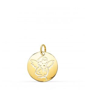Medalla Oro 9k Angelito con alas