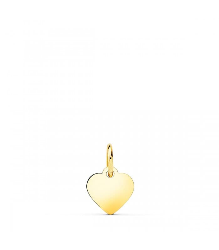 Colgante personalizado Corazón Oro 18K 8mm