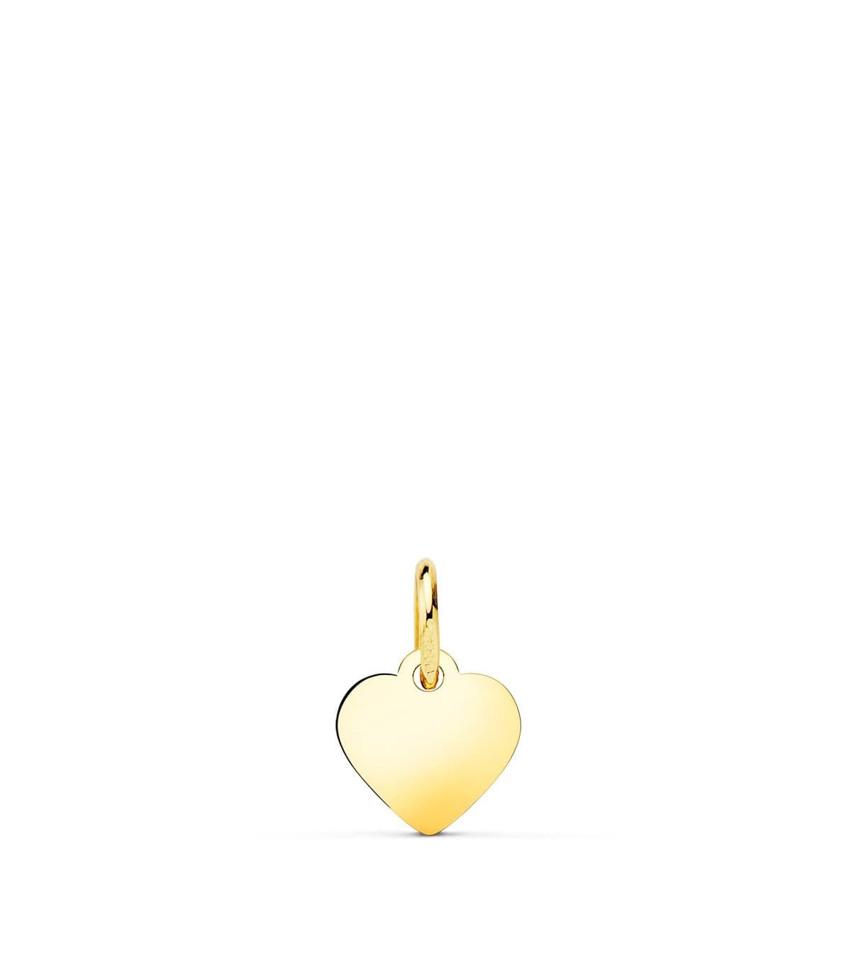 Pendentif personnalisable Coeur Or 18K 8mm