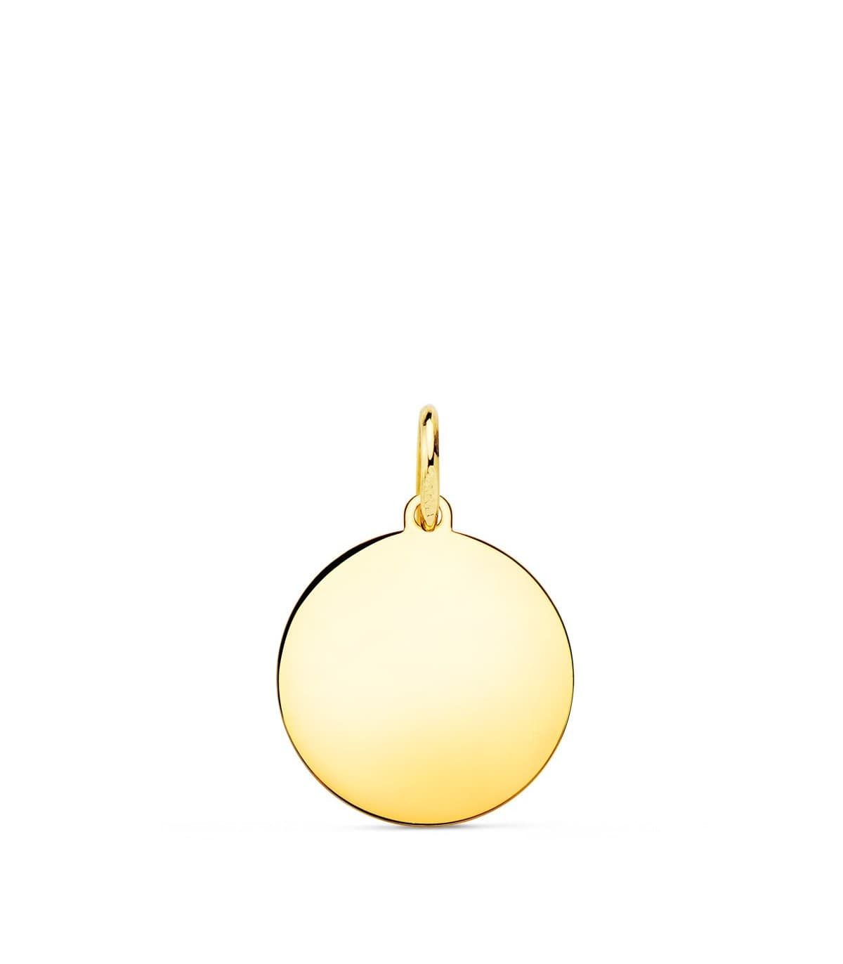 Colgante Chapa Oro 18K 14 mm