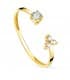 Anillo Bardot Oro 18K Aguamarina y Diamantes | anillos con piedras preciosas | anillo diamantes