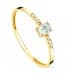 Bague Garbo Or 18K Aigue-marine et Diamants