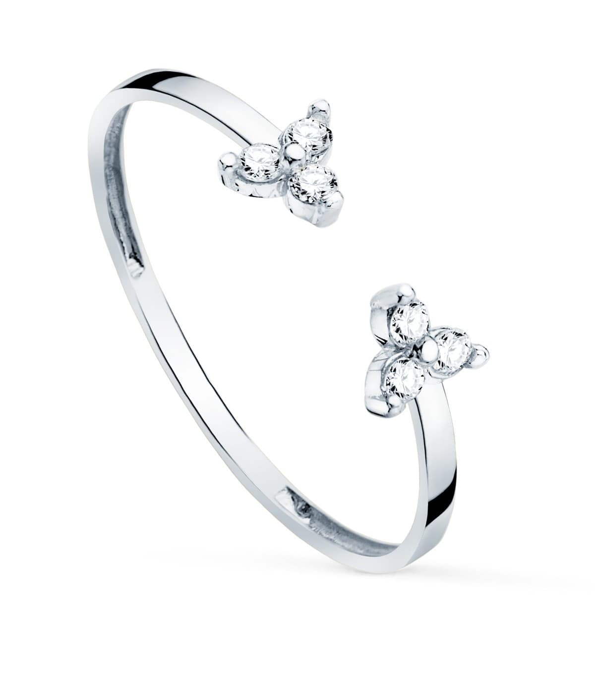 Anillo Connor Oro Blanco 18K Diamantes 0.090 Qts.