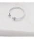 Anillo en oro blanco con diamantes. Sortija de mujer 18 kilates. Joyería online, Alda Joyeros.