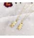Collar personalizado silueta niño Oro 18K colgante mama, regalos para el dia de la madre