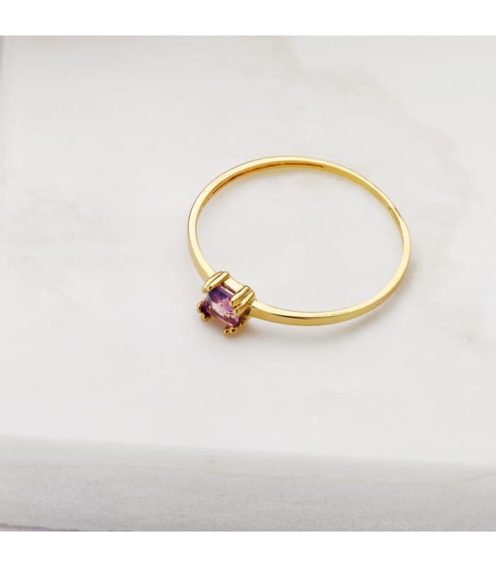 Anillo Amatista Oro Amarillo 18K Turner | Anelli da donna con pietre semi preziose