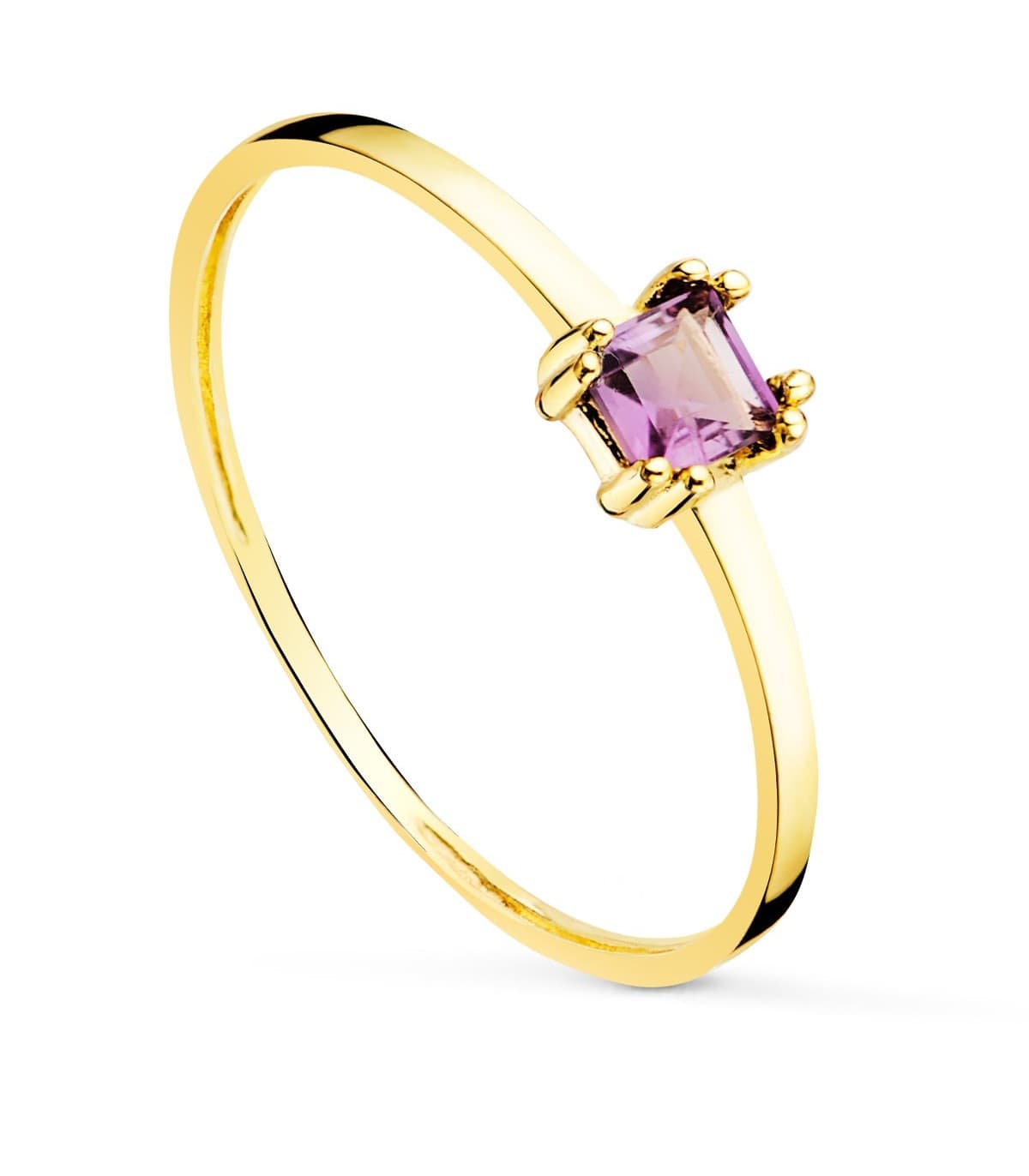 Anillo Amatista Oro Amarillo 18K Turner