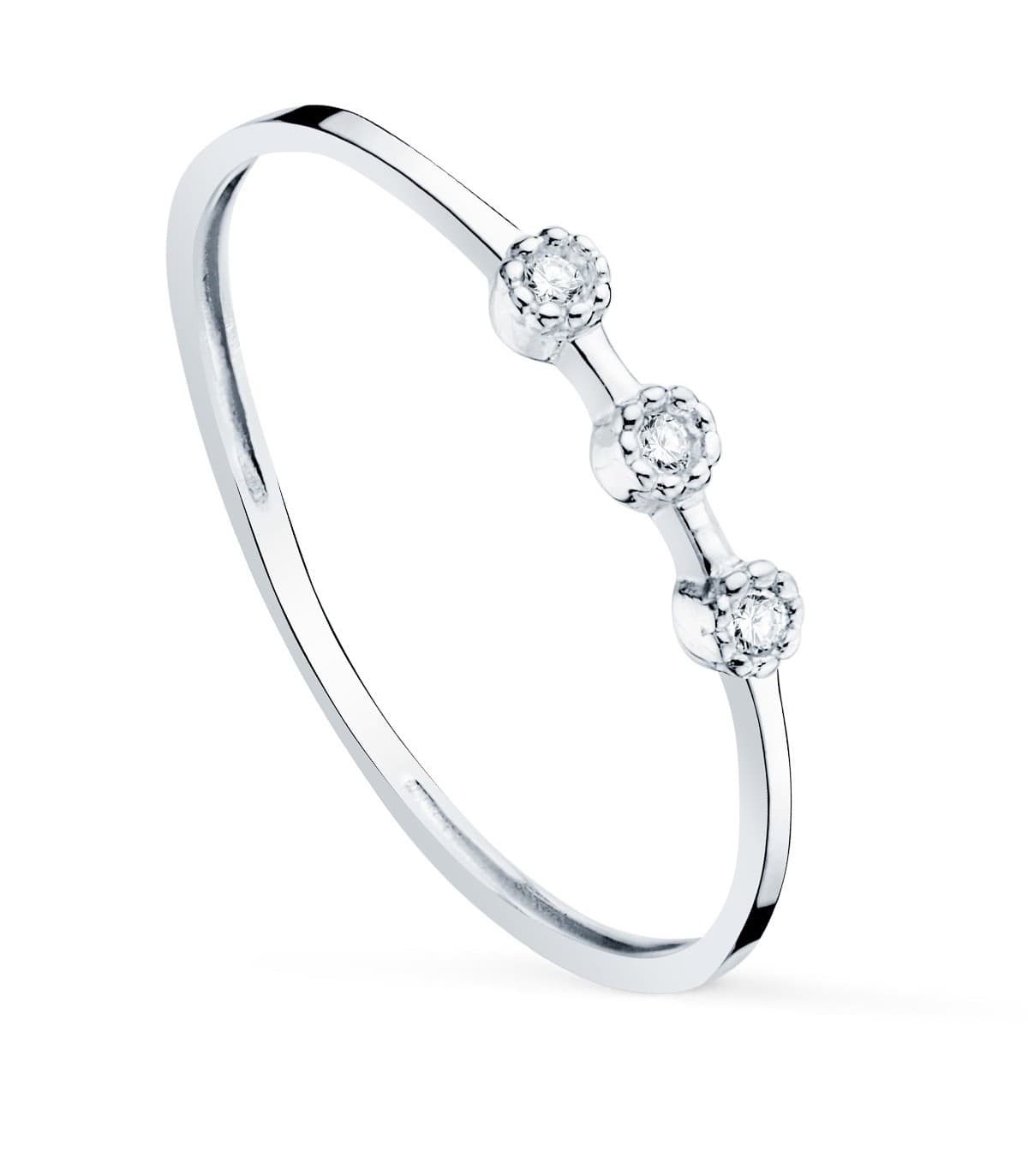 Anello Harlow Oro bianco 18 carati Diamanti 0,024 ct