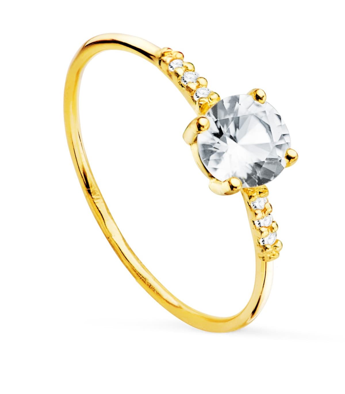 Anello Da Cocktail Vintage In Oro Giallo 8K Con Spinello Azzurro Sinte 3 50ct Ca Anni 60 70