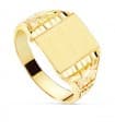 Anello chevalier uomo Mauricio Oro massiccio 18kt