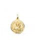Medaglia San Giacomo Apostolo oro 18kt 18mm diamantata