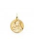 Medalla Virgen Divina Ternura Oro 18k 18mm medalla religiosa personalizada colgante para grabar