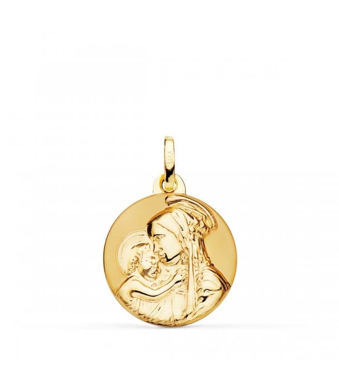 Médaille Divine Tendresse Or 18 carats 18mm