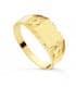 Sello cadete macizo Oro Amarillo 18K Estrella David