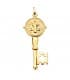 Colgante San Benito Monje Llave Oro 18K medalla medallon comprar colgantes para hombres de oro amarillo