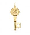 Colgante San Benito Monje Llave Oro 18K