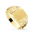 Chevalière Homme Gabriel Or Massif Jaune 18K