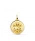 Medalla Virgen Perpetuo Socorro Oro 18K 18mm Bisel