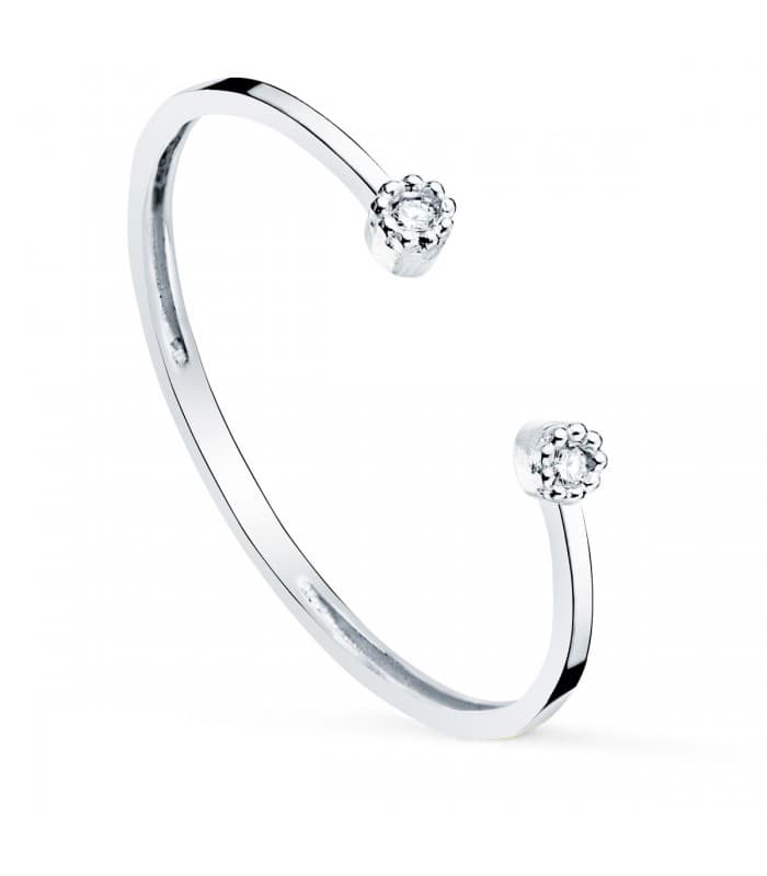 Anillo Kelly Oro Blanco 18K Diamantes 0.016 Qts. Comprar anillo de mujer online.