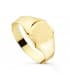 Anillo Sello Oro Amarillo 18K Grabado sello para mujer joyas personalizadas