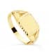 Sello cadete macizo Rubén Oro Amarillo 18K