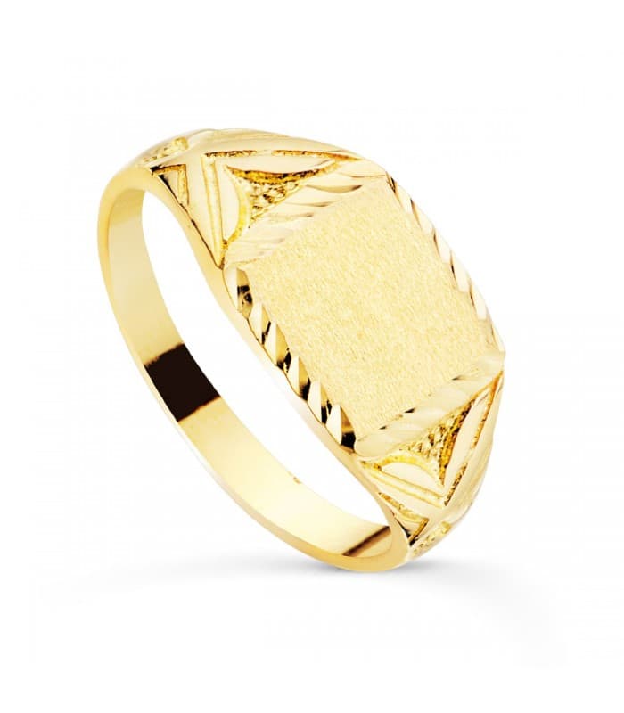 Sello cadete macizo Rubén Oro Amarillo 18K