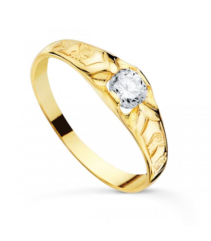 Solitaire enfant Cayetano Or massif 18K - cadeau pour garçon