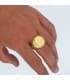Sello Cruz San Benito Oro Amarillo 18K
