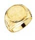 Sello Cruz San Benito Oro Amarillo 18K