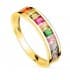 Anillo Arcoiris Oro Amarillo 18K